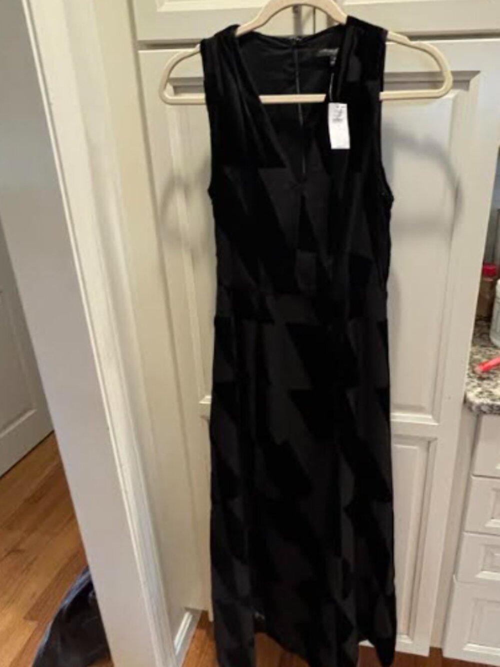 Brand New Banana Republic Black Velvet Maxi Dress – Size 0 – NWT